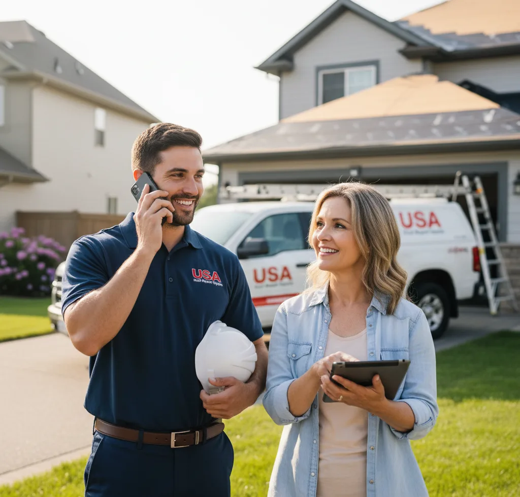 USA Roof Repair Experts customer support in Weiser